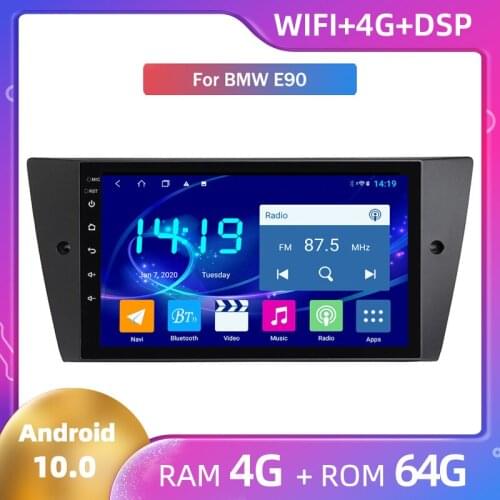 For BMW E90 Car Android Modified Large Screen Machine Car Multimedia GPS Navigation 4G+64G Android 10 DSP Car Radio Video Player