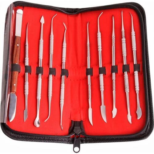 Probe Tooth Care Kit Dental Mirror Dental Dentist Prepared Tool Instrument Tweezer Stainless Steel Hoe Sickle Scaler 5/10Pcs