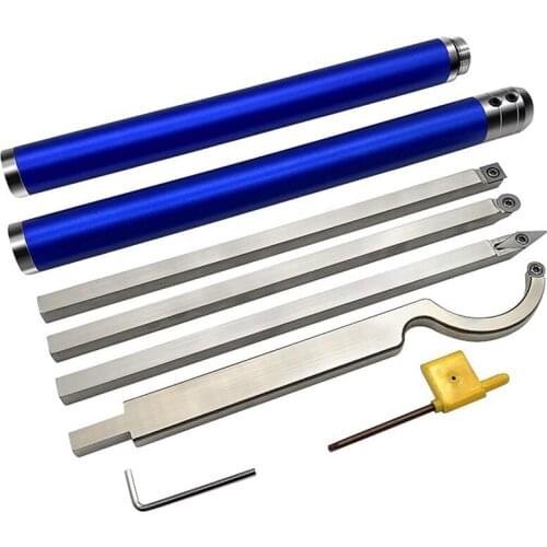 Woodturning Tools Set Woodworking Chisel Carbide Inserts Cutter Bar Aluminum Handle Wood Turning For Lathe