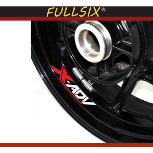 Motorcycle Wheel Sticker Decal Reflective Rim logo Bike waterproof tire reflective logo sticker for HONDA X ADV750 1000