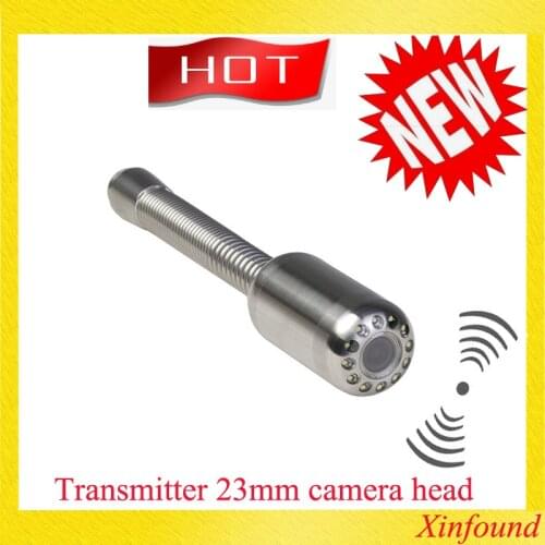 Newest 23mm Pipe Inspection Camera Head Long Spring ,512hz Transmitter,Normal Type Sonde 12LEDs