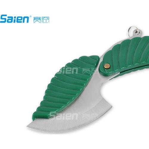 2018 NEW Leaf Stainless Steel Folding Pocket Keychain Knife Stainless Steel Keychain Shaped Folding Pocket Knife