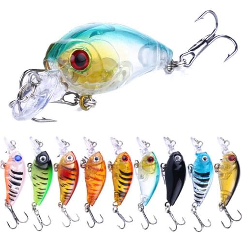 New Arrival 9 color 4.5CM 4G Lifelike Crankbait Fishing Lure Fish Wobbler Tackle Minnow isca Artificial Japan Hard Bait Swimbait
