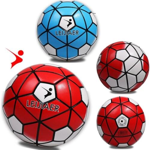 New Launch Color Blue Orange Red Three Styles High Quality TPU Material Football 5th Football School Game Ball Training Ball