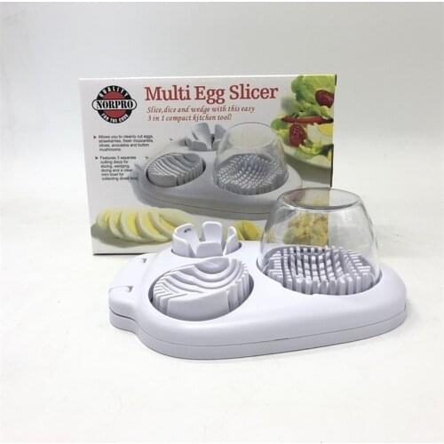 New Three-in-One Multifunctional Fancy Split Egg Cutter Egg Slice Split