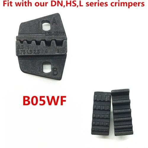 Crimping head B05WF crimp die sets for crimping wire end ferrules 20-10 AWG cable sleeves 0.5-6mm2