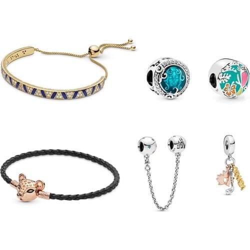 High Quality New S925 Silver Summer Bead Pendant Accessories Suitable For Original Ladies Bracelet Diy Jewelry Gifts