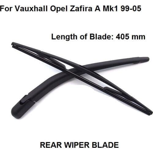 For Vauxhall Opel Zafira A MK1 1999-2005 Hatchback Rear Windshield Wiper Arm+Blade 405mm