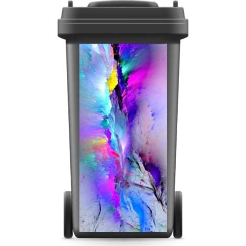 DIY Creative Colorful Oilpainting Style Rubbish Bin Sticker Wallpaper mural Wall Print Decal Removable Photo self adhesive Gift