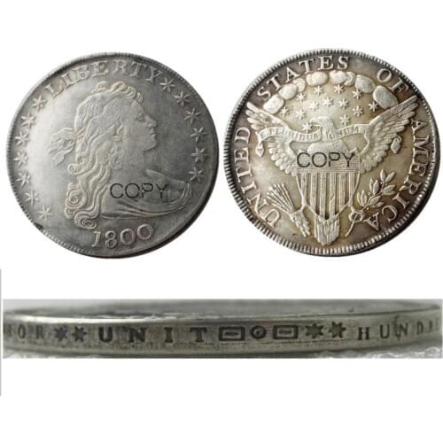 US 1800 Draped Bust Dollar Silver Plated Copy Coin