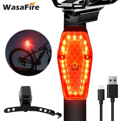 LED Taillight USB Rechargeable Red High Intensity Taillight Waterproof 30 Hours 6 Light Modes Safety Warning Strobe Taillight