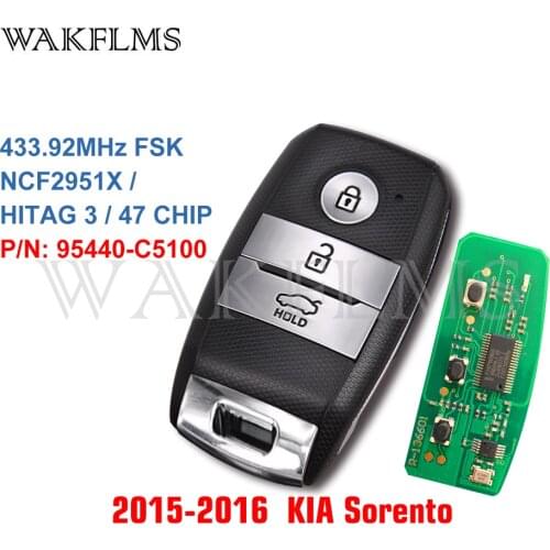 FOB-4F06 Keyless Go Smart Remote Car Key Fob For KIA Sorento 2015 2016 2017 95440-C5100 95440C5100