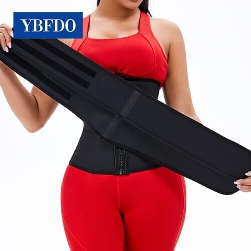 YBFDO Weight loss body shaping weight loss removable double belt waist trainer women shapewear Sport Girdle Shaper Weight Loss