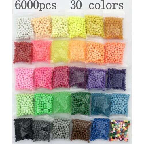 30colors/water Beads Puzzle Crystal Color Aqua Perler magic Beads hama beads spray perlen 3D Handmade Magic Toy for Children