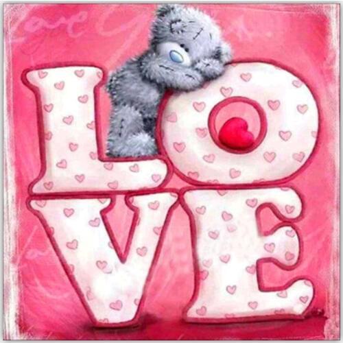 5d diy Diamond embroidery Toy Bear Love diamond painting Cross Stitch full square drill Rhinestone mosaic home