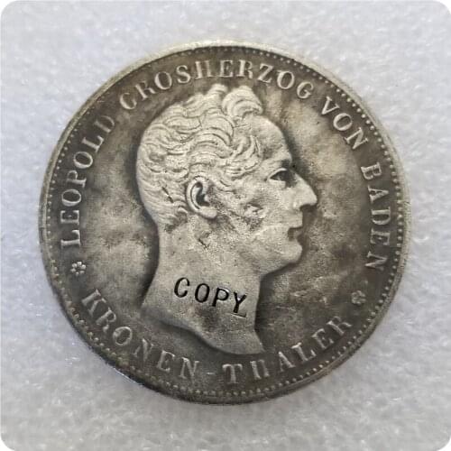 BADEN Kronentaler 1836 Zollunion LEOPOLD Silber # 62847 COPY commemorative coins-replica coins medal coins collectibles