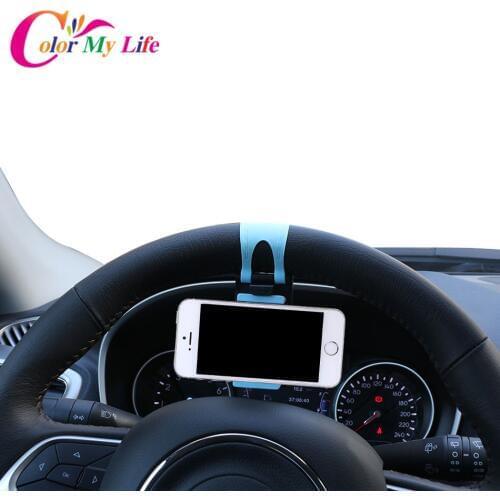 1Piece Car Steering Wheel Mobile Phone Holder for Nissan TIIDA X-TRAIL Qashqai Skoda Octavia Fabia HYUNDAI IX35 Ford Focus