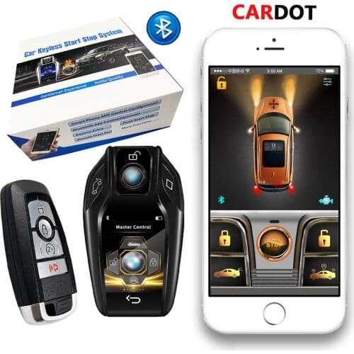 Drop Shipping KOL Cardot Newest Auto Electronics Smart Pke Remote Starter Keyless Entry Engine Start Stop Car+Alarms