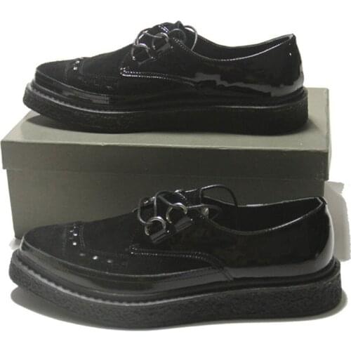 Exclusive England business genuine leather casual shoes summer low top pointed toe platform leather shoes