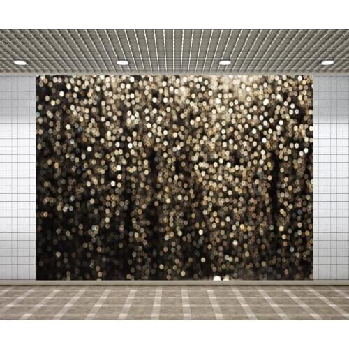 Gold Bokeh Abstract Glitter Dot backdrops Birthday Party photography Backgrounds