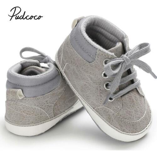 2020 Newborn Shoes Infant Baby Solid Girls Boys Soft Prewalker Casual Flats Canvas Sneakers Shoes Fashion Causal First Walkers