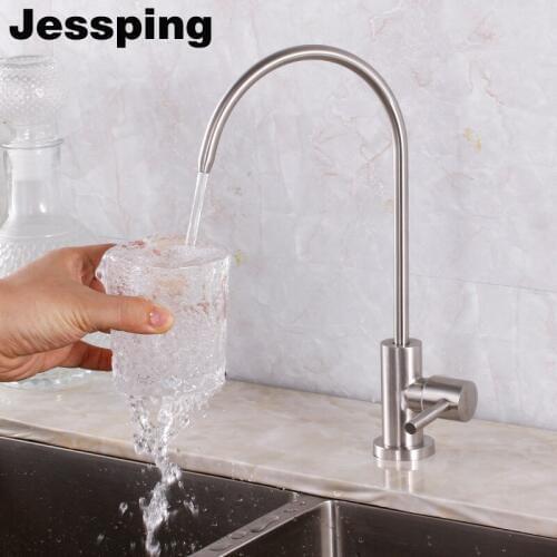 304 stainless steel kitchen pure water drinking tap brushed surface