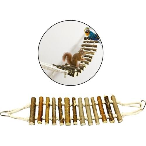 Pet Ladder, Bird Toys for Parrots, Macaws, African Grays, Parakeets, Cockatoos