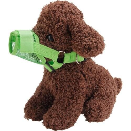 Upgraded Polyester Dog Muzzle with Breathable Mesh Design Adjustable Strap Comfortable to Wear Durable for Dogs LBShipping