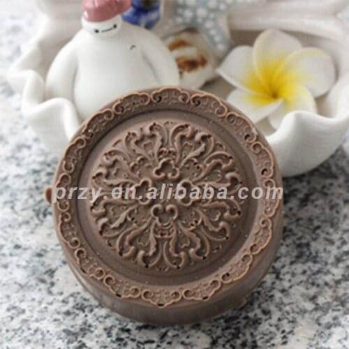 New Silicone Mold Circular Pattern Making Handmade Soap Molds for Cake Decorations Moulds Silicone Rubber PRZY Eco-friendly 001