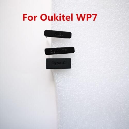 New Original For Oukitel WP7 Cell Phone Dust Proof Plug Sim TF Plug Type-C Charge Port Plug Cover frame For OUKITEL WP7 Phone