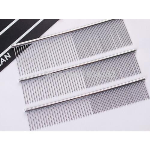 Wholesale Stainless Steel Needle Pet Grooming Comb Dogs Single-Sided unhairing Comb Cats removal hair combs