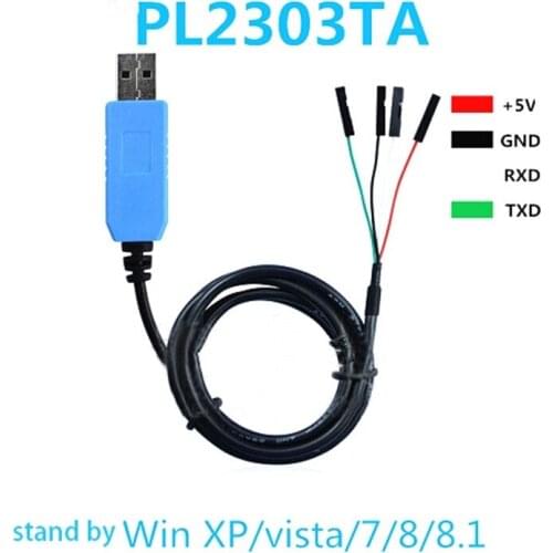 PL2303 TA USB TTL RS232 Convert Serial Cable PL2303TA Compatible with Win XP/VISTA/7/8/8.1 better than pl2303hx