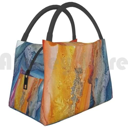 Portable Insulation Bag Spectrum Rainbow Red Yellow Blue Violet