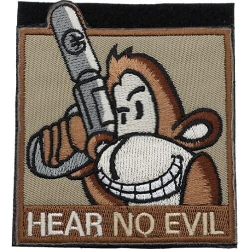 HI Do Not Do Bad Things 3D Embroidery Armband Military Tactics Morale Badge Clothing Backpack Hat Personality Decorative Patch