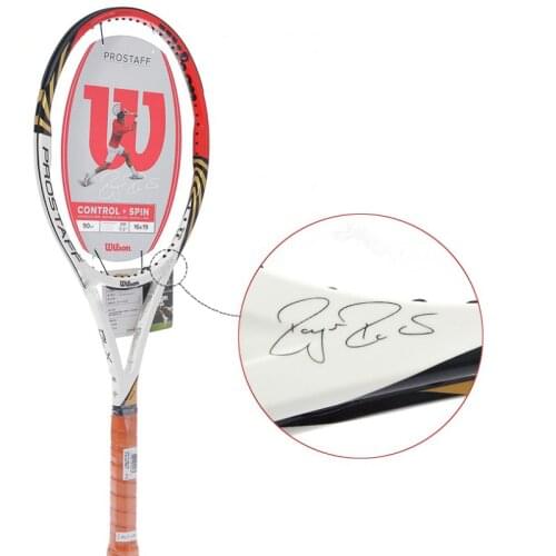 Professional Carbon Fiber Limited Edition Tennis Racket High Quality Strap Line ProStaff 97 Roger Federer Tennis Racket -40