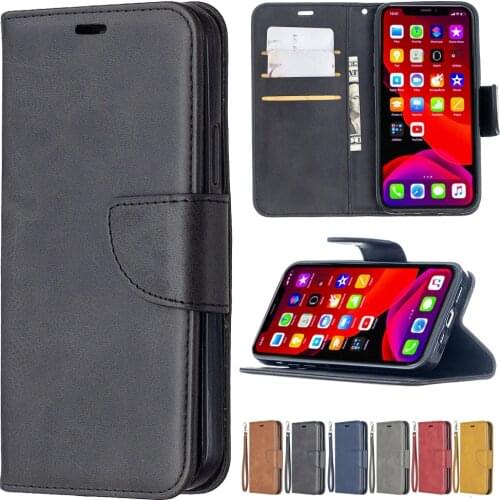 Luxury Flip Stand Holder Case For iPhone 12 11 Pro XS Max XR X 8 7 6 6S Plus 5 SE 2020 Mini Sheepskin Wallet Flip Phone Case Bag