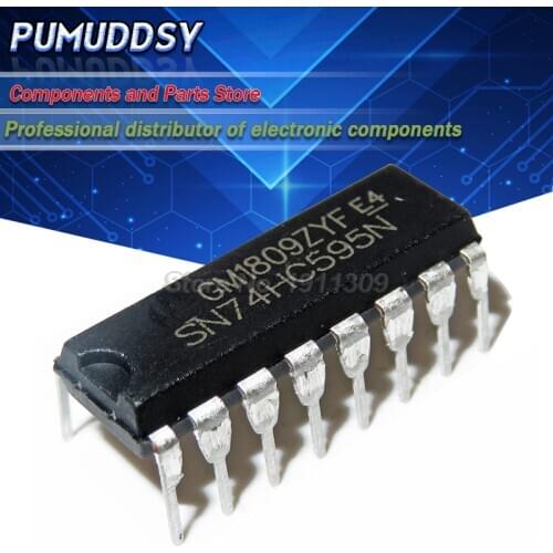 10PCS SN74HC595N DIP16 SN74HC595 DIP 74HC595N 74HC595 new and IC