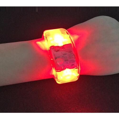 Led Clothes Gafas Led 2pcs Voice Control Bracelets Luminous Wristband Night Light Kids Toys,glow In The Dark Party Accessories