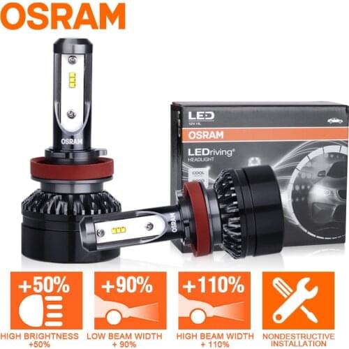 OSRAM H7 H4 led Bulbs HB3 HB4 9005 9006 9012 HIR2 H1 h11 led light car led Auto 6000K white headlight fog lamp h4 led moto 12V