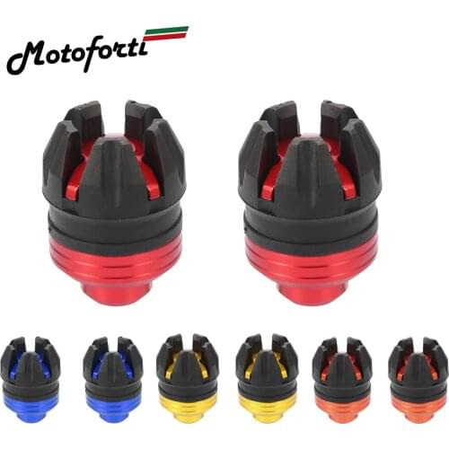 Motoforti 1Pair Universal Motorcycle Wheel Front Fork Frame Sliders Pad Protection Caps