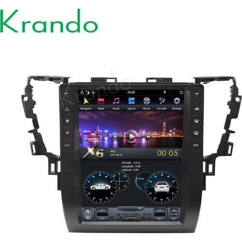 Krando Android 9.0 bulit in carplay 12.1" Tesla Vertical car multimedia player for Toyota Alphard 2015-2019 navigation system