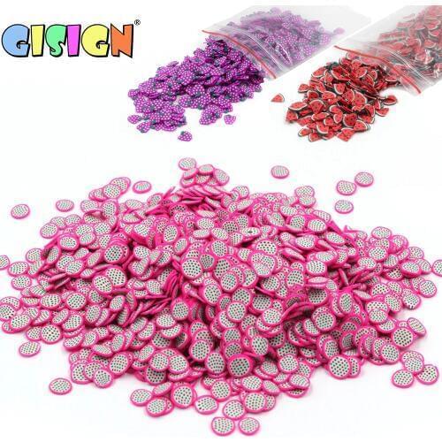 All Fruit Bead Charms Addition for Slime Accessories Fluffy Decoration in Slime Clound Sand Toys Filler Glitter Clear Set