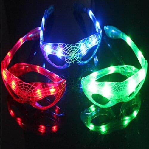 1 Pcs Cartoon Glasses LED Flashing Suitable for Birthday Party Apparel Accessories PVC Model Kid Gift Toy