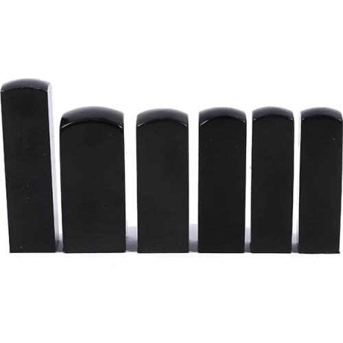 1pcs Laser engraving blank seal imitation black material person name chapter long name flat seal material wholesale