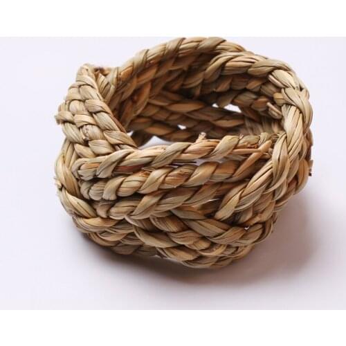 6pcs Simple high-end drum-shaped golden starry napkin ring Golden napkin buckle