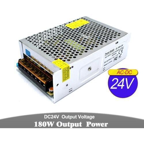 24V 180w Constant voltage Swithing Power Supply Adapter dc24v SMPS for LED Strip Light CCTV Stepper MOTOR 3D Printer