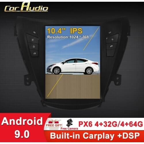Car Audio for 10.4 inch Tesla style car gps radio navigation player for Hyundai Elantra 2011- for Elantra MD for Avante MD 2011
