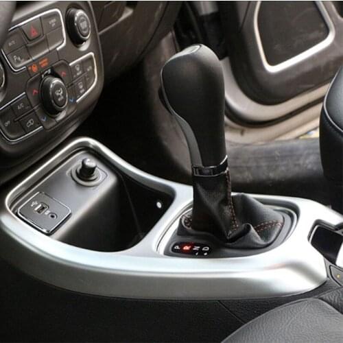 Car ABS Chrome Internal Gear Frame Protective Cover For Jeep Compass 2017 2018 Accessories