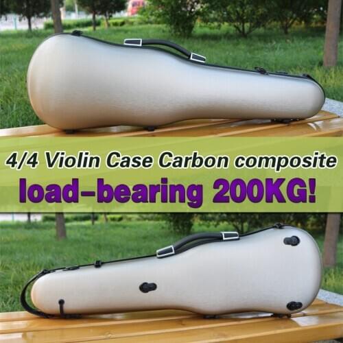 4/4 violin case Violin case carbon fiber hard protective case back cover with black color 1.9k