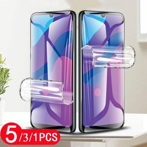 5/3/1Pcs cover for huawei honor X10 Max 9 9X lite pro play 9A 9S 9C 9N hydrogel protective film Not Glass phone screen protector